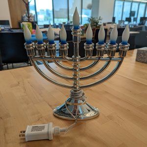 Plastic Plug-in Menorah